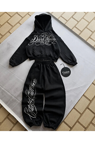 Violon Dark Moon Baggy Unisex Tracksuit Set