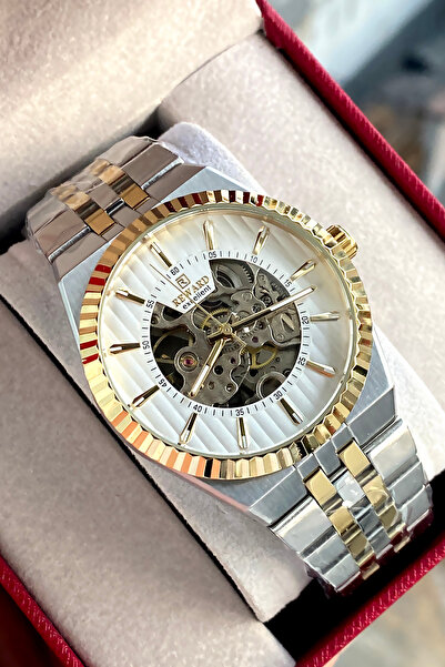 Reward Automatic Mechanism Steel Cord 2 Year Warranty Men's Wristwatch