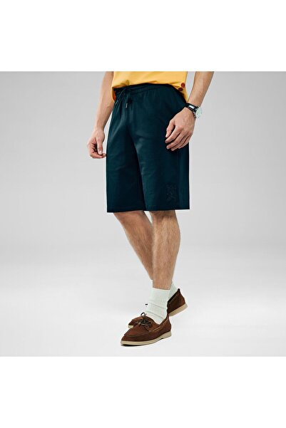 Giordano Men Regular Interlock Embroidery Shorts