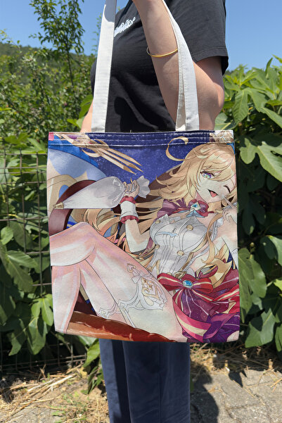 ZipZap Escoffier Genshin Impact V3 Double-Sided Canvas Print Tote Bag Anime Bag