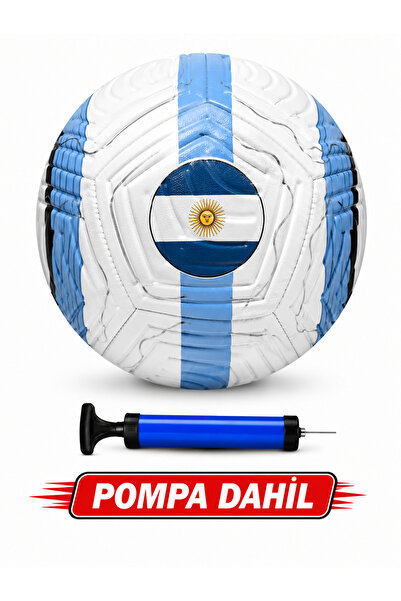 Janissary Arjantin 5 Numara Futbol Topu Desenli | Kabartmalı Dayanıklı Yüzey ...