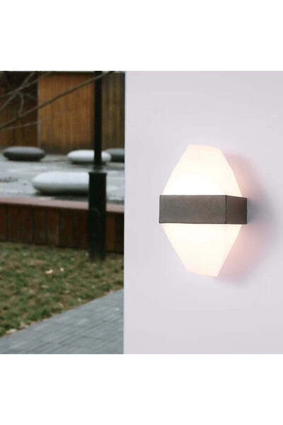OEM Aplica LED Exterior ICEBERG 10W Metal IP65 Negru
