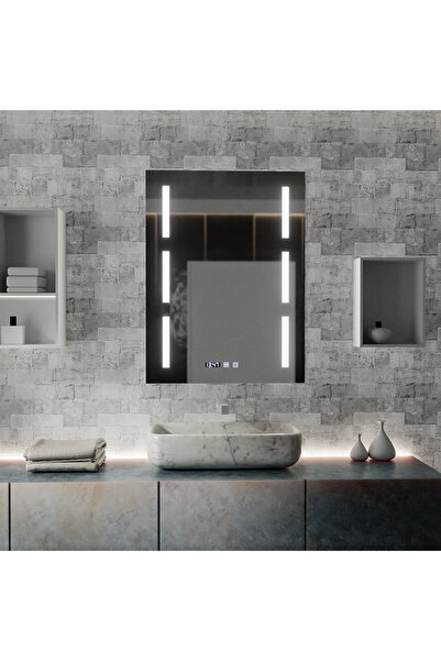 OEM Oglinda LED Touch Erich S86/60X80 Sistem Dezaburire, Ceas si Temperatura ...