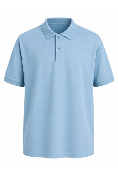 trender Obična pike svetloplava muška polo majica 2127B