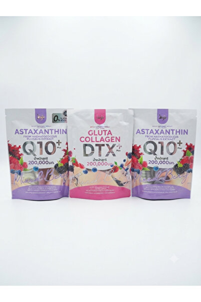 Manee أستازانتين كيو 10 بلس مكس بيري (Astaxanthin Q10 Plus Mixed Berry) و جلو...