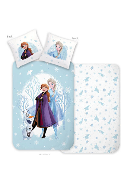Disney Frozen Παιδικό Σετ Παπλωματοθήκης Χώρα των Θαυμάτων, 100×135 εκ., 40×6...