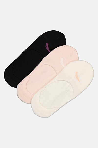 Anta Kids Boy 3 Pairs Brand Logo Invisible Socks, Multicolor