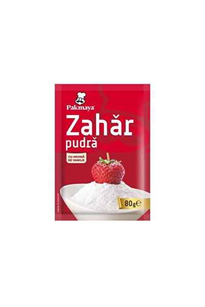 Pakmaya Zahăr pudră cu aromă de vanilie Pakmaya, set 12 × 80 g, 960 g