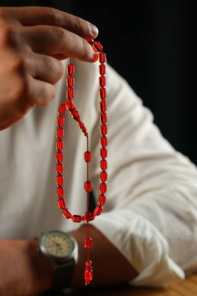 dergah tesbih Special Design with Capsule System and New Fire-I Amber Prayer Beads