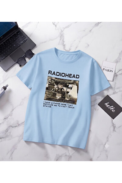 UNCİA OUTDOORS Γυναικεία Ανδρικά unisex μπλουζάκια με στάμπα RADIOHEAD, υπερμ...