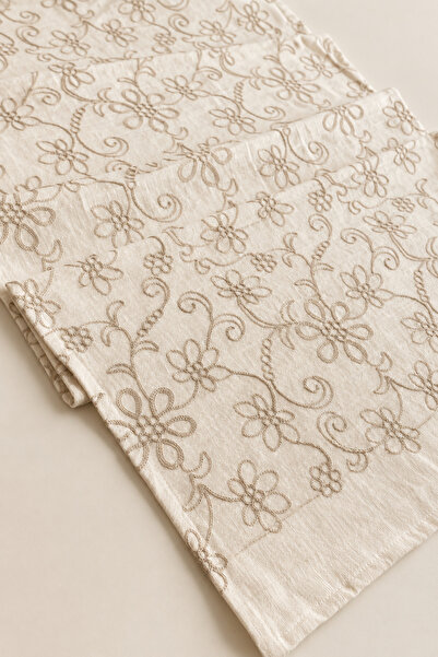 Typoniq Attitude Included Premium Embroidered 100% Cotton Runner - Fleur 54X1...