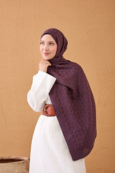 Silk Home Naia Cotton Shawl Lune Plum