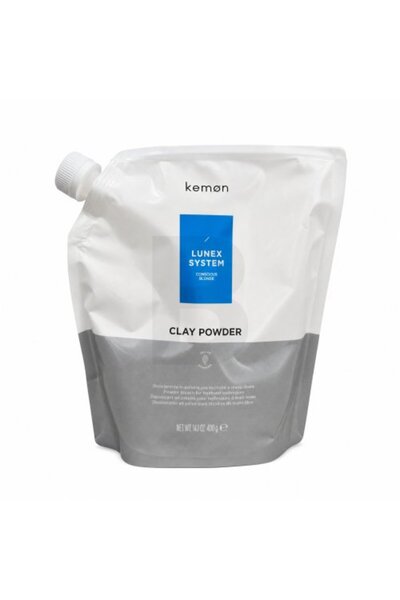 Kemon Lunex System Clay Powder – pudră pentru deschiderea culorii părului, 400 g