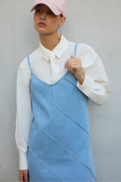 Touché Privé Asymmetric Stitched Denim Jacket