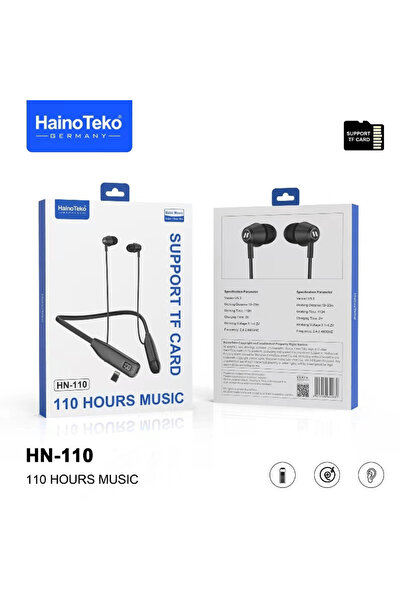 HAINOTEKO Haino Teko HN110 Bluetooth Neck Band Earphone 110 Hours Music With ...