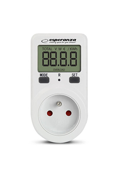 Generic Wattmetru priza contor energie, ecran LCD 1.9 inch, masurare V/A/W/kW...