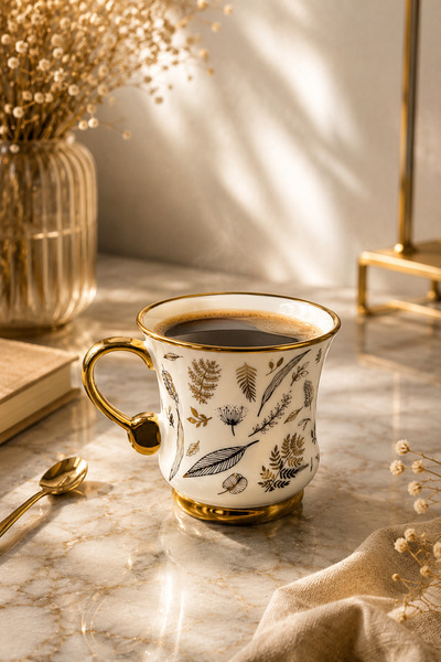 YzHome Acar Porcelain Luxury Coffee Soft Drink Tea Cup Mug 220ml