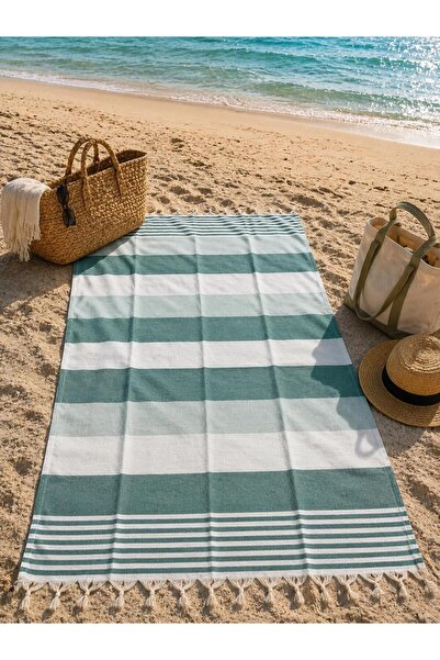 bornoz dünyası Cotton Striped Peshtemal Fringed Beach Pool Spa Sauna Sports, ...