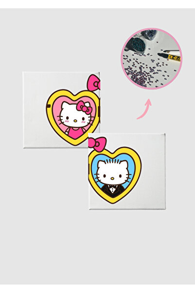 Piece Of Date Hello Kitty Çift Tuval Seti