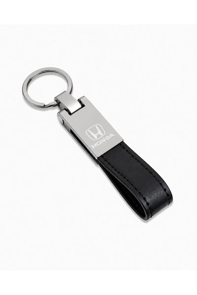 Baghes Metal Leather Honda Logo Keychain, 12cm X 2cm Size, Stylish Gift Car A...