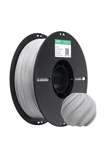 eSun Pla+Hs Beton grisi Filament 1.75mm 1kg Plastik Makara Hızlı