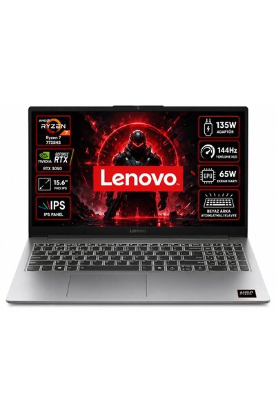 LENOVO LOQ AMD Ryzen 7 7735HS 8GB 1TB SSD RTX3050 Windows 11 15.6" FHD 144Hz ...