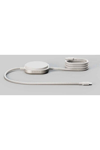 ZENS Μαγνητικό Καλώδιο USB 2.0 USB-C Αρσενικό - USB-C 240W PD Λευκό 1.5μ