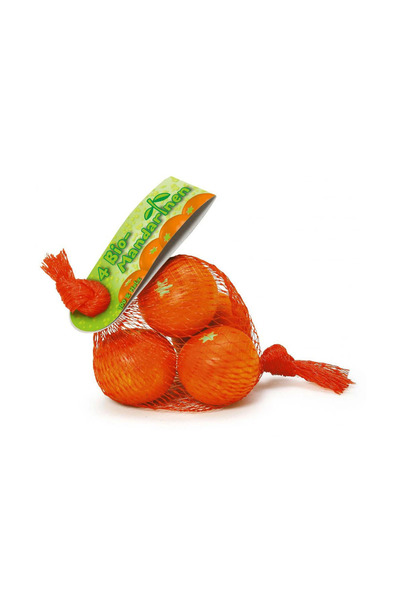 Erzi Mandarine din lemn într-o plasă