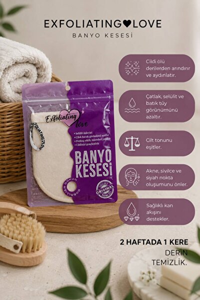 SMOOTH BATH Viskos Kese Dead Skin Removal and Skin Care for Oily and Combination Skin
