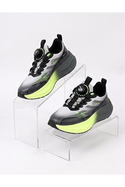 MiniKids Sports Sneakers, Twist-Nd, 85GT Pro Fashion 2.0, grey-yellow