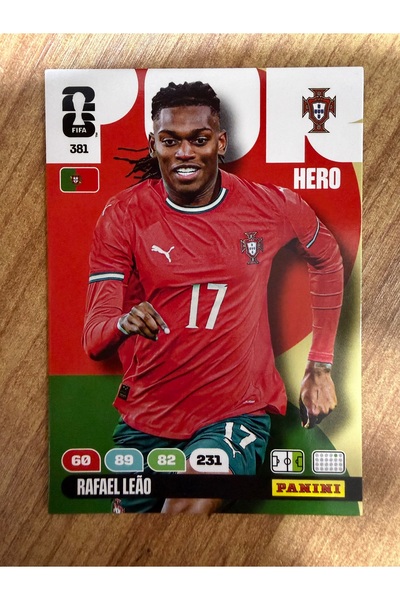 Panini FWC26 World Cup Rafael Leao No:381 Hero Oyun Kartı