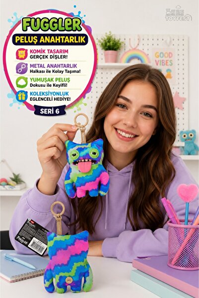 TOYFEST Fuggler Plush Keychain Zuru Series 6 Ugly Monsters Collectible Monste...