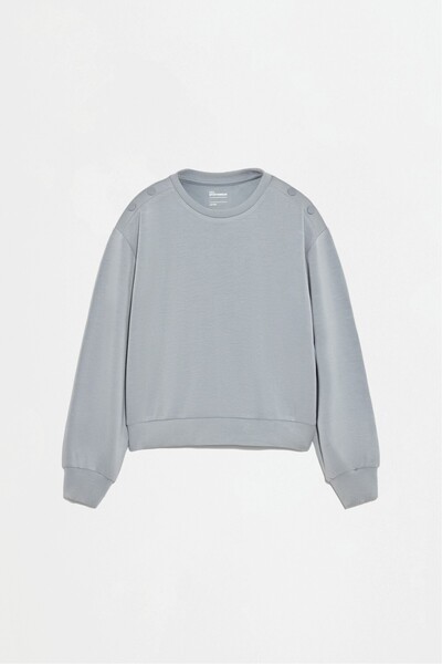 LEFTIES Viskozlu düğmeli sweatshirt
