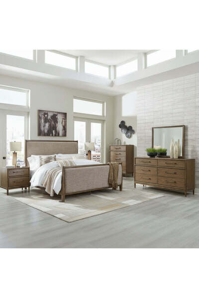 Ashley Furniture طقم غرفة نوم رويال كينج من روانهاو
