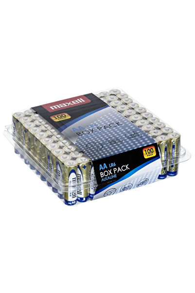 Maxell AA 100 τεμάχια αλκαλικές μπαταρίες 1.5V