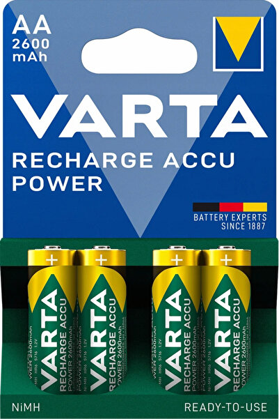 Varta Recharge Accu Power 2600mAh επαναφορτιζόμενες μπαταρίες AA 1.2V 4τμχ