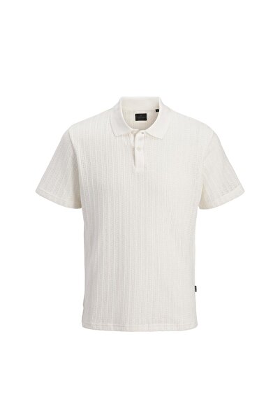 Jack & Jones Ανδρικό λευκό μπλουζάκι πόλο Blatroy (12295174-CD)