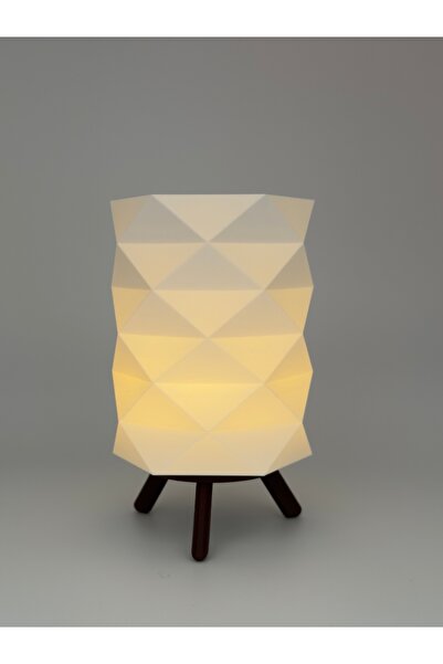 FDI3D Lampă decorativă fațetată pentru lumânare LED tip tea-light, imprimată 3D