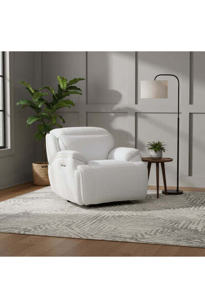Roots Furniture كرسي بذراعين كوش وايت باور موشن (99 سم)
