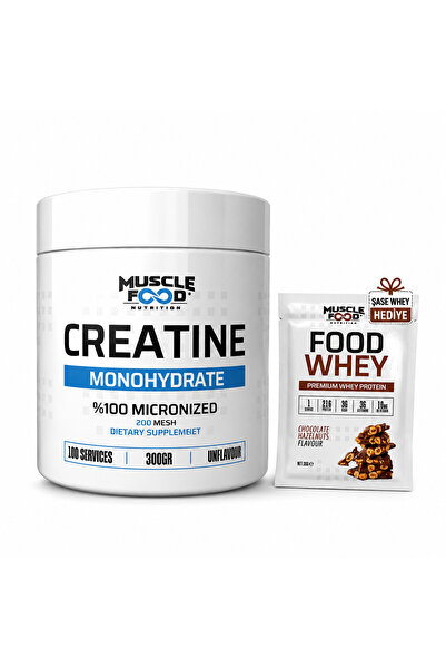 MUSCLEFOOD Creatine %100 Mikronize Kreatin Monohidrat 200 Mesh Aromasız 300g ...