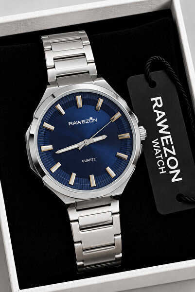 RAWEZON Men's Wristwatch Blue Dial Steel Strap Rws2802 3 Atm
