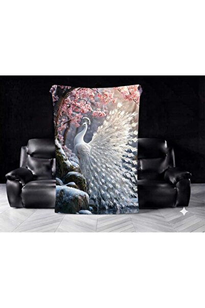 Elmas Dizayn تصميم خاص من ماركة مميزة، بطانية سرير تلفزيوني مقاس 150x220 سم، ...