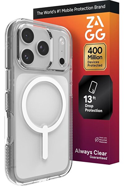 Zagg Crystal Palace Case for iPhone 17 Pro - Clear, Drop Protection (13ft/4m)...