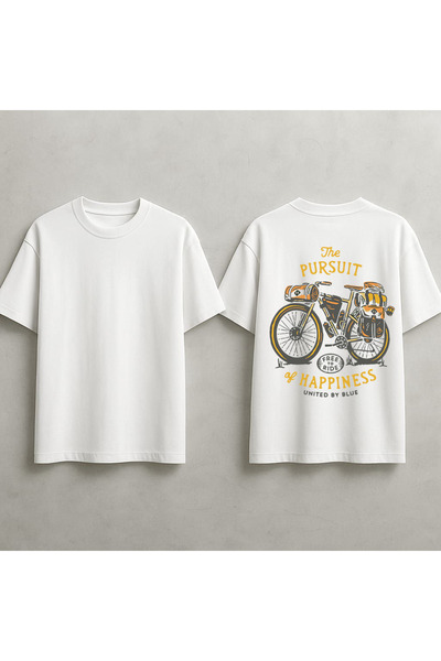 MAGORS Cycling T-Shirt, Sports, Motivational Back Printed Oversize Premium Un...