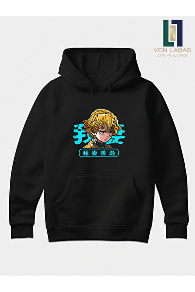 Grafftee Clothing Demon Slayer Designed Unisex High-Quality Hooded Cotton Swe...