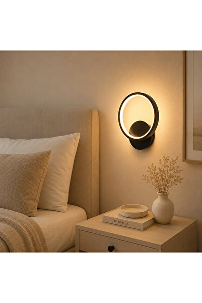 ERSTE LICHTING Aplica Aura LED 15W 3CCT 750lm, negru
