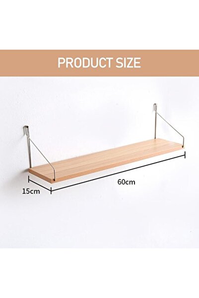 GENERAL 2 Pack Floating Shelves for Wall Mounted,No Punching Hanging Wood She...