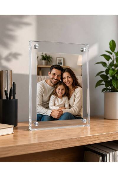 ümit ulusoy pleksi Pleksi Fotoğraf Çerçevesi | Manyetik Şeffaf Masaüstü Çerçe...