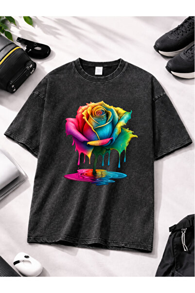 Prekarya design Unisex Oversize Vintage Washed Street Style Street Fashion Co...