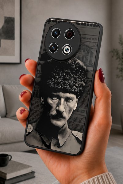 TECNO Spark 30 Pro Uyumlu Kemal Desenli Kamera Korumalı Darbelere Dayanıklı K...